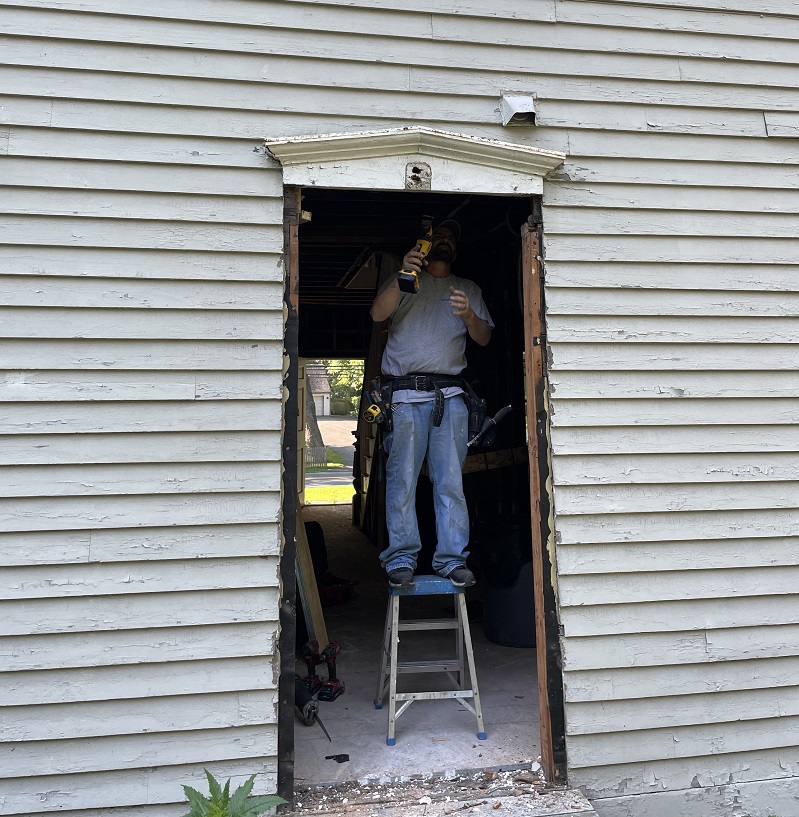 This door will become a window 